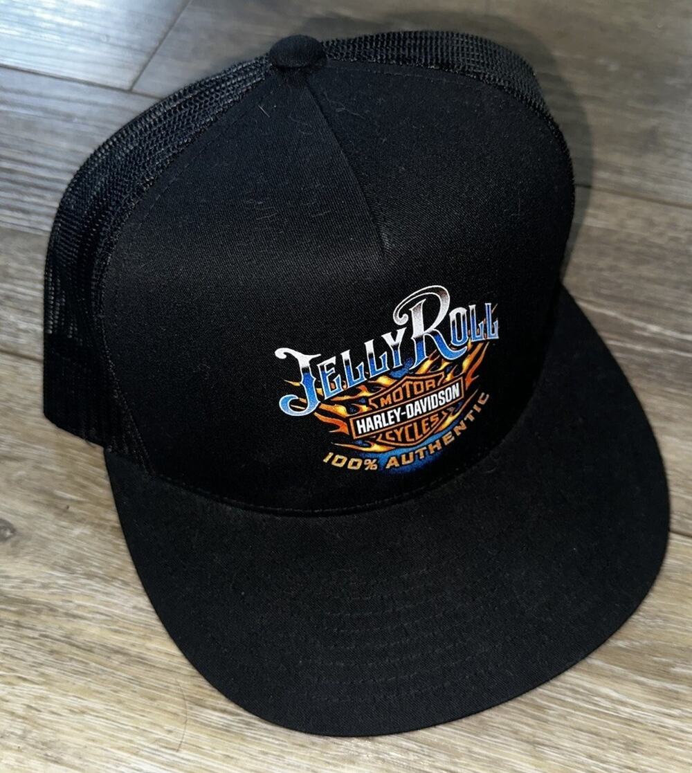 🔥 SUPER RARE Harley-Davidson JELLY ROLL 100% Authentic SnapBack Hat RARE